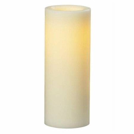 STERNO HOME 4 x 10 in. Outdoor Wax LED Candle, Cream 273030